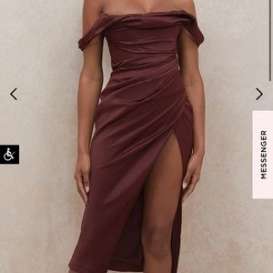 House of Cb Rhoda dress- Raisin